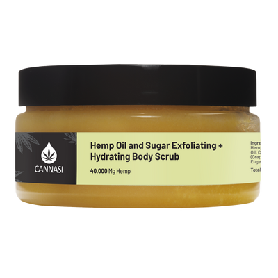 Hemp Oil and Sugar Exfoliating + Hydrating Body Scrub