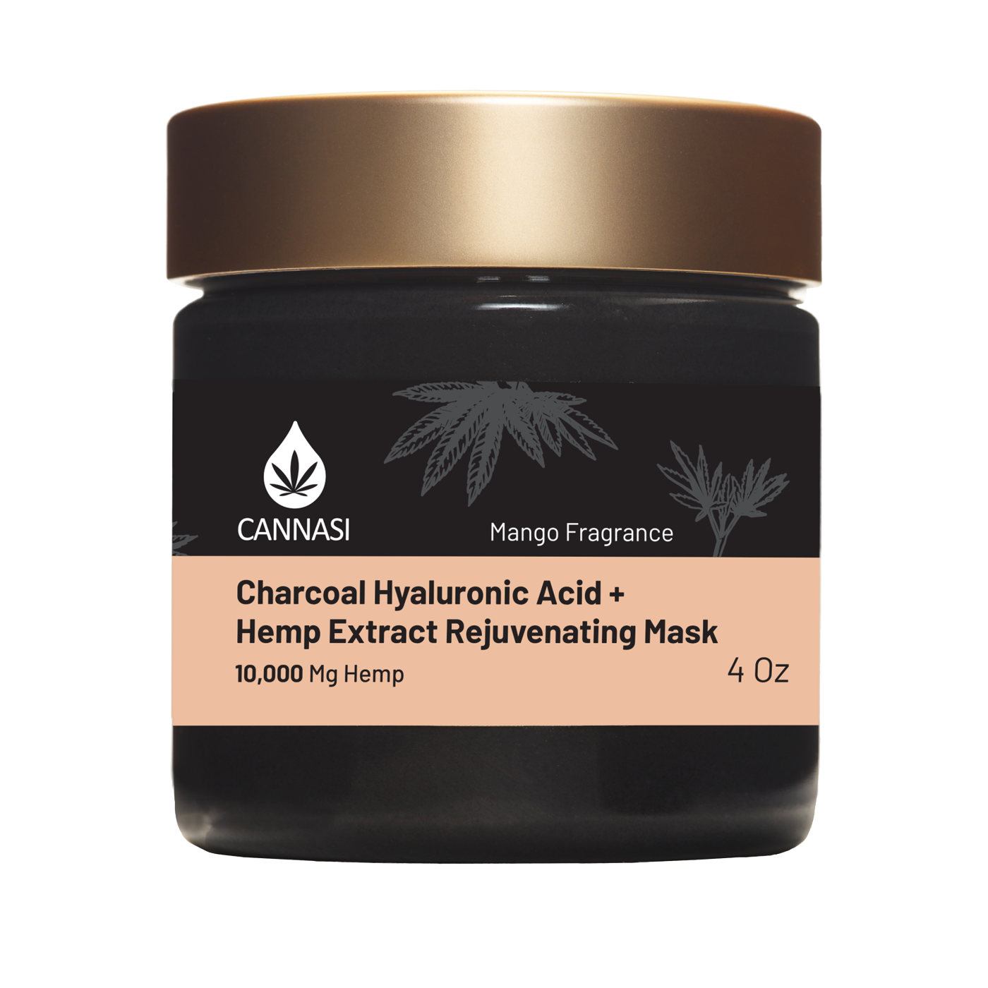 Charcoal Hyaluronic Acid + Hemp Extract Rejuvenating Mask
